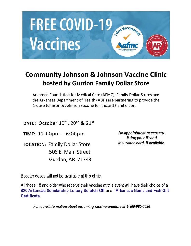Vaccine Clinic flyer